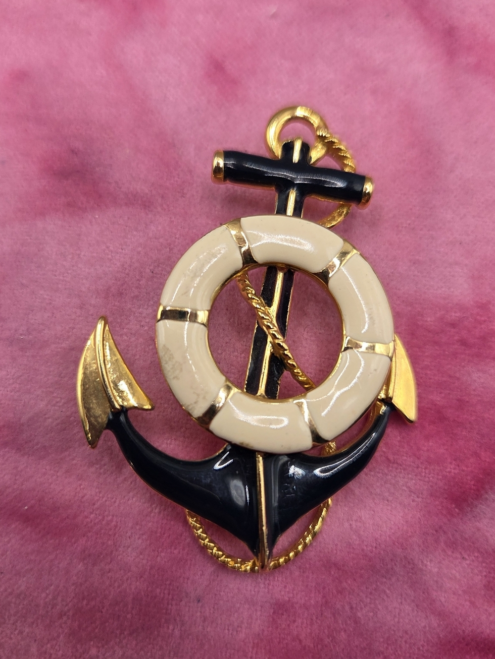 1093. Vintage Nautical Anchor Brooch